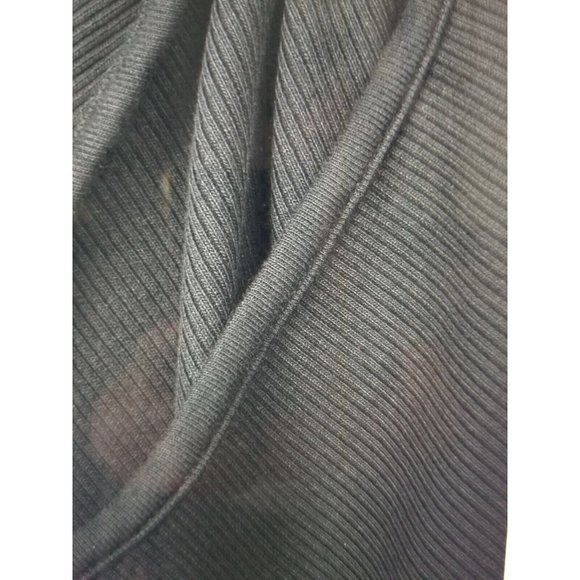 Citizens of Humanity Iris Long Sleeve Cut-Off/Out Rib Knit BLACK Top Women's S - Picture 11 of 16